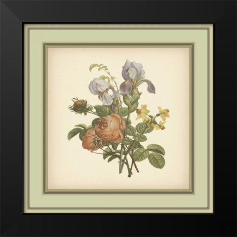 Tuscany Bouquet IV Black Modern Wood Framed Art Print by Unknown
