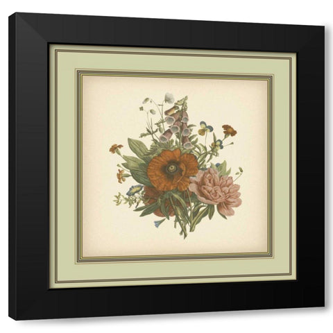 Tuscany Bouquet V Black Modern Wood Framed Art Print by Unknown