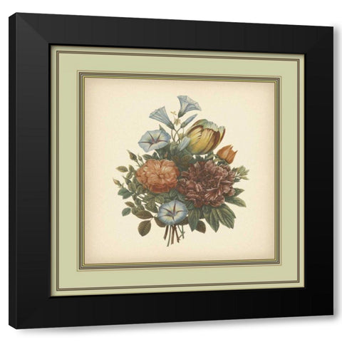 Tuscany Bouquet VI Black Modern Wood Framed Art Print by Unknown