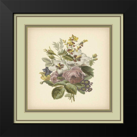 Tuscany Bouquet XII Black Modern Wood Framed Art Print by Unknown