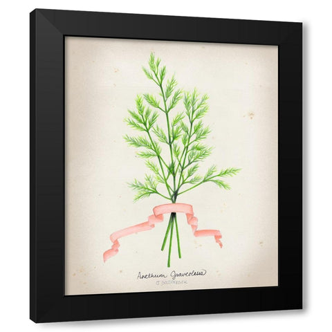 Herb Series V Black Modern Wood Framed Art Print by Goldberger, Jennifer