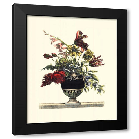 Flowers for June I Black Modern Wood Framed Art Print by Baptiste, Giovanni