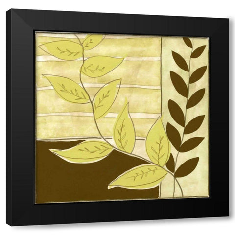 Patchwork Garden II Black Modern Wood Framed Art Print with Double Matting by Goldberger, Jennifer