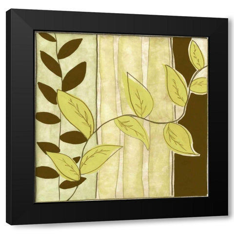 Patchwork Garden III Black Modern Wood Framed Art Print by Goldberger, Jennifer