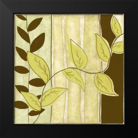 Patchwork Garden III Black Modern Wood Framed Art Print by Goldberger, Jennifer