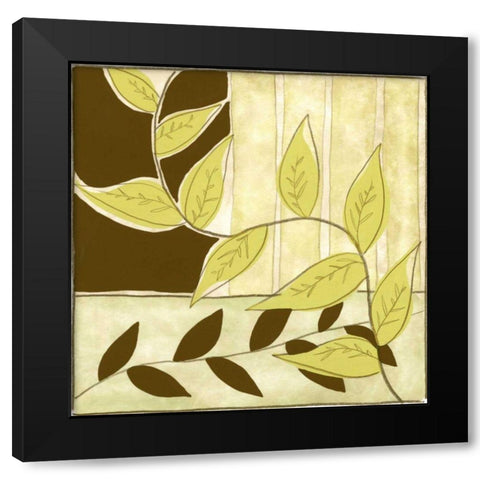 Patchwork Garden IV Black Modern Wood Framed Art Print by Goldberger, Jennifer