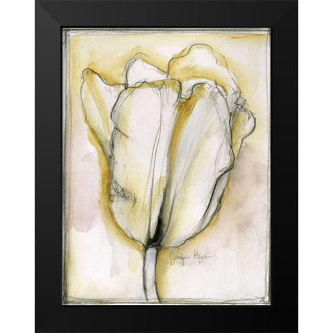 Fluid Beauty I Black Modern Wood Framed Art Print by Goldberger, Jennifer