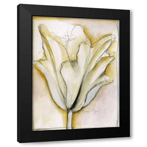 Fluid Beauty II Black Modern Wood Framed Art Print by Goldberger, Jennifer