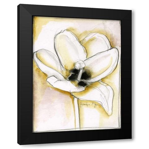 Fluid Beauty III Black Modern Wood Framed Art Print with Double Matting by Goldberger, Jennifer