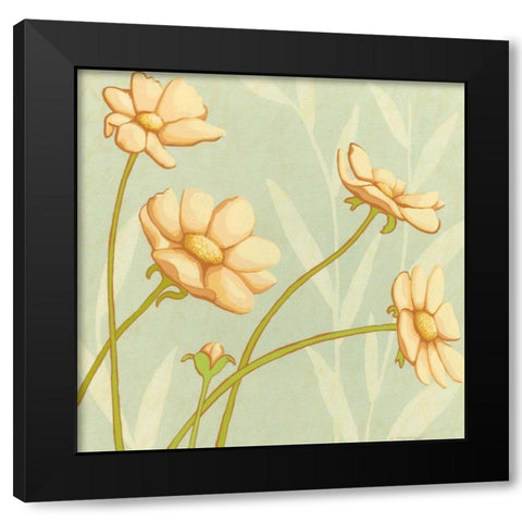 Garden Silhouette III Black Modern Wood Framed Art Print by Meagher, Megan