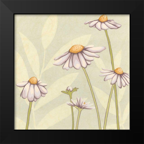 Garden Silhouette IV Black Modern Wood Framed Art Print by Meagher, Megan