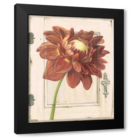 Dahlia Door Black Modern Wood Framed Art Print with Double Matting by Meagher, Megan