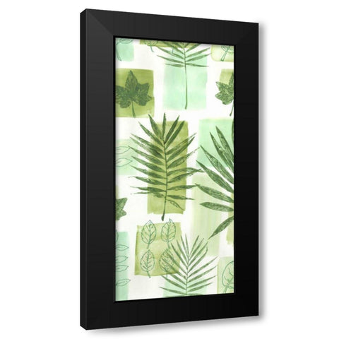 Leaf Impressions V Black Modern Wood Framed Art Print by Vision Studio