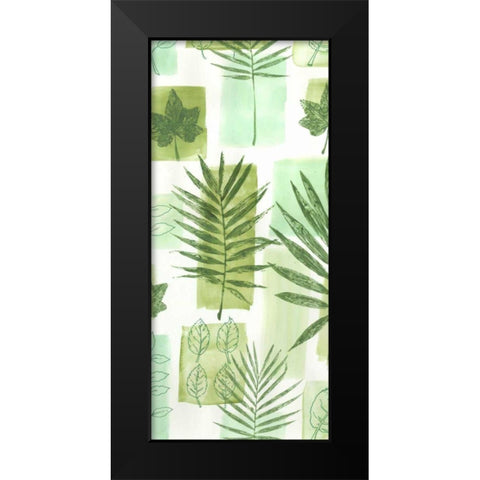 Leaf Impressions V Black Modern Wood Framed Art Print by Vision Studio