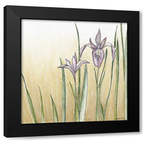 Sunset Garden I Black Modern Wood Framed Art Print by Zarris, Chariklia