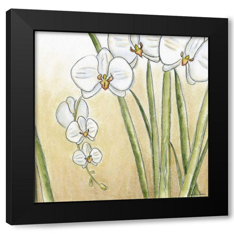 Sunset Garden II Black Modern Wood Framed Art Print with Double Matting by Zarris, Chariklia