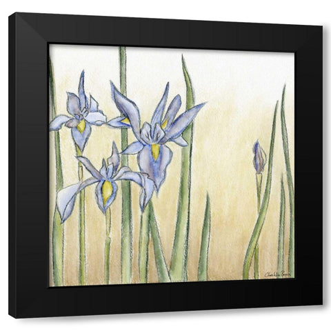 Sunset Garden III Black Modern Wood Framed Art Print with Double Matting by Zarris, Chariklia