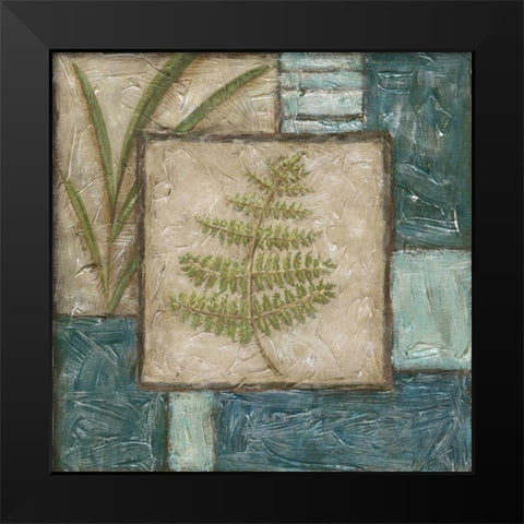 Large Fern Montage I Black Modern Wood Framed Art Print by Zarris, Chariklia