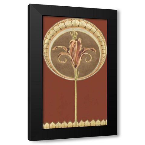Fleur d Epice II Black Modern Wood Framed Art Print with Double Matting by Vess, June Erica