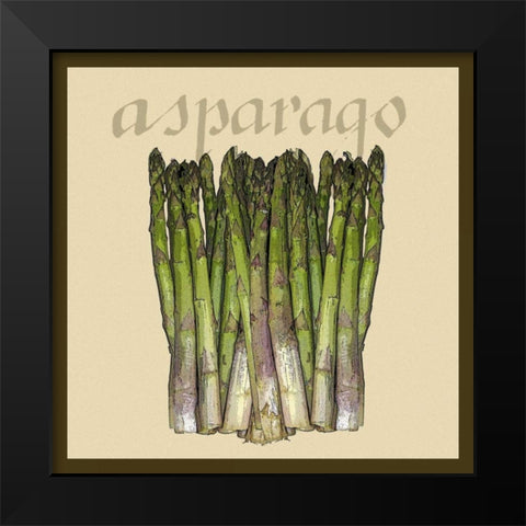 Italian Vegetable I Black Modern Wood Framed Art Print by Vision Studio