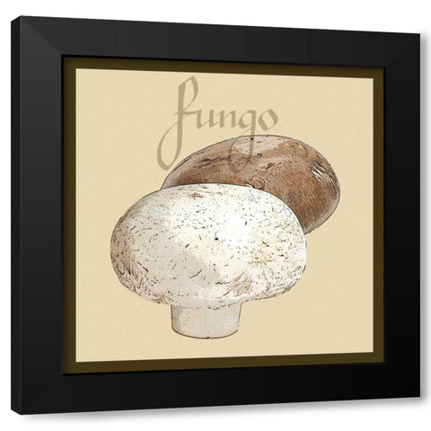 Italian Vegetable V Black Modern Wood Framed Art Print by Vision Studio