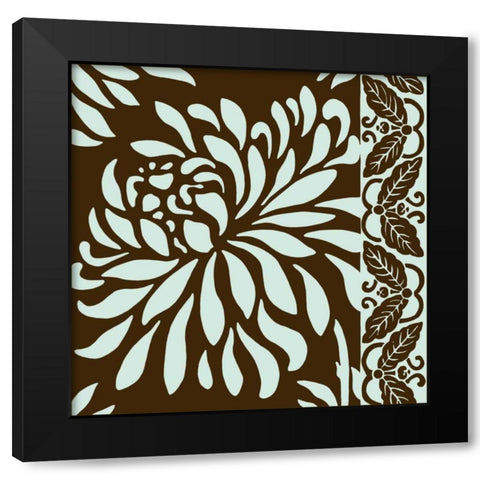 Medium Striking Chrysanthemums I  Black Modern Wood Framed Art Print with Double Matting by Slocum, Nancy