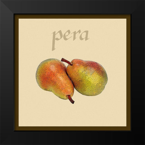 Italian Fruit II Black Modern Wood Framed Art Print by Vision Studio