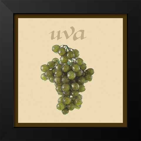 Italian Fruit IV Black Modern Wood Framed Art Print by Vision Studio