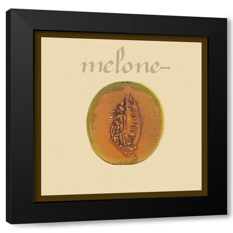 Italian Fruit VII Black Modern Wood Framed Art Print with Double Matting by Vision Studio