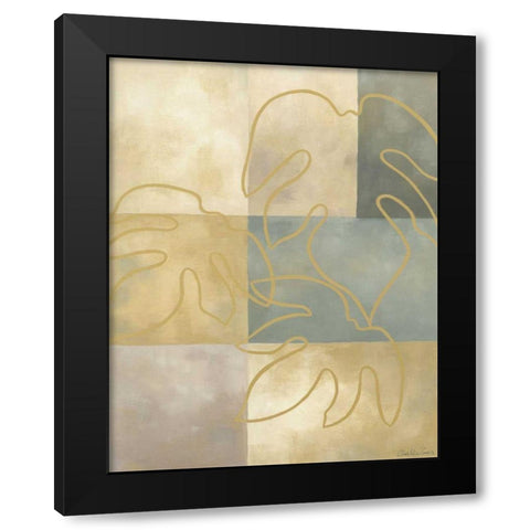 Arbor Leaves I Black Modern Wood Framed Art Print by Zarris, Chariklia