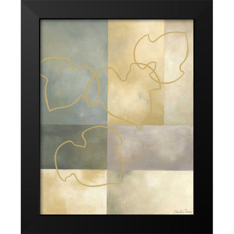 Arbor Leaves II Black Modern Wood Framed Art Print by Zarris, Chariklia