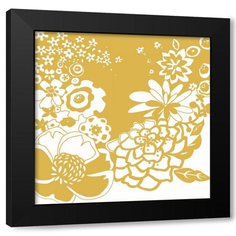 Vibrant Tokyo Garden II Black Modern Wood Framed Art Print with Double Matting by Zarris, Chariklia