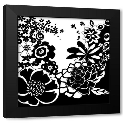 Tokyo Garden I Black Modern Wood Framed Art Print by Zarris, Chariklia