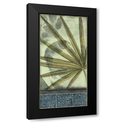 Small Sophisticated Palm I Black Modern Wood Framed Art Print with Double Matting by Goldberger, Jennifer