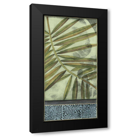 Small Sophisticated Palm II Black Modern Wood Framed Art Print with Double Matting by Goldberger, Jennifer