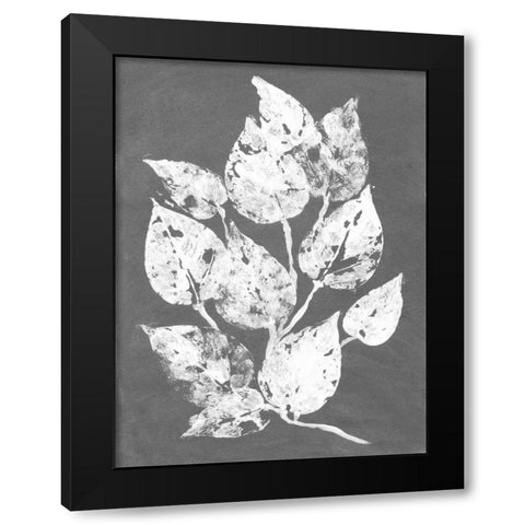 Frosty Philodendron I Black Modern Wood Framed Art Print with Double Matting by Ludwig, Alicia