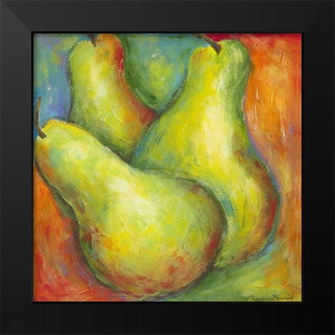 Abstract Fruits I Black Modern Wood Framed Art Print by Zarris, Chariklia