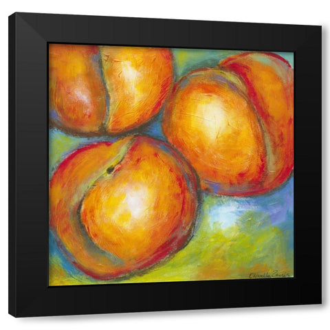 Abstract Fruits II Black Modern Wood Framed Art Print with Double Matting by Zarris, Chariklia