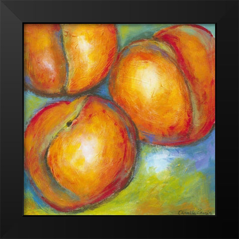 Abstract Fruits II Black Modern Wood Framed Art Print by Zarris, Chariklia