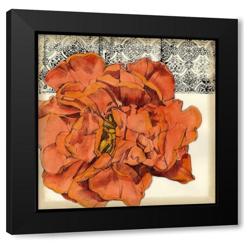 Botanica II Black Modern Wood Framed Art Print with Double Matting by Goldberger, Jennifer