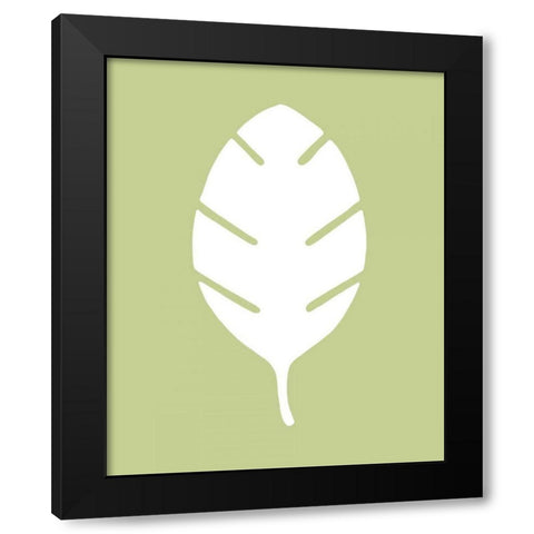 Simple Silhouette II Black Modern Wood Framed Art Print with Double Matting by Vision Studio