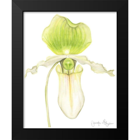 Small Orchid Beauty IV Black Modern Wood Framed Art Print by Goldberger, Jennifer