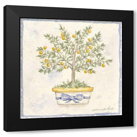 French Topiary I Black Modern Wood Framed Art Print by Pallan, Nancy S.