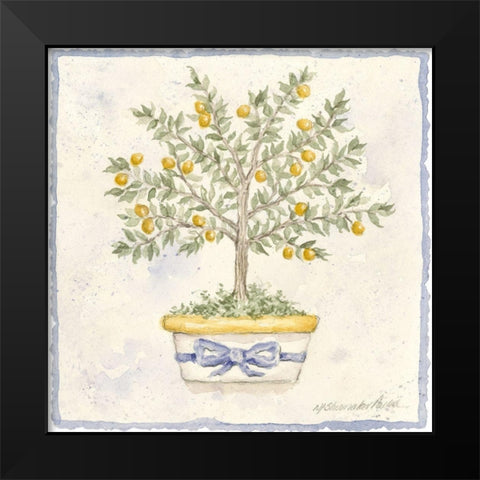 French Topiary I Black Modern Wood Framed Art Print by Pallan, Nancy S.