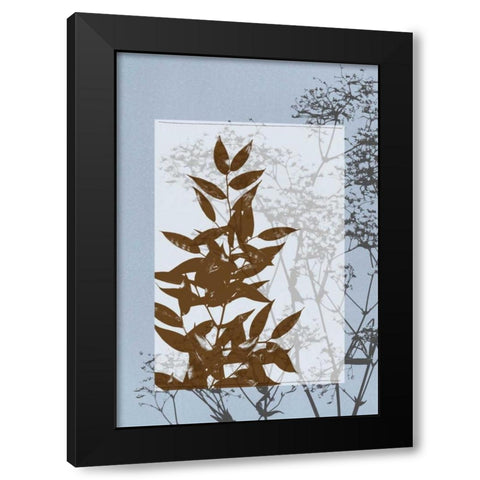 Small Translucent Wildflowers V Black Modern Wood Framed Art Print by Goldberger, Jennifer