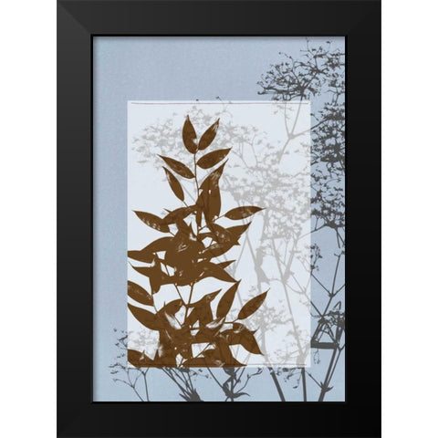 Small Translucent Wildflowers V Black Modern Wood Framed Art Print by Goldberger, Jennifer