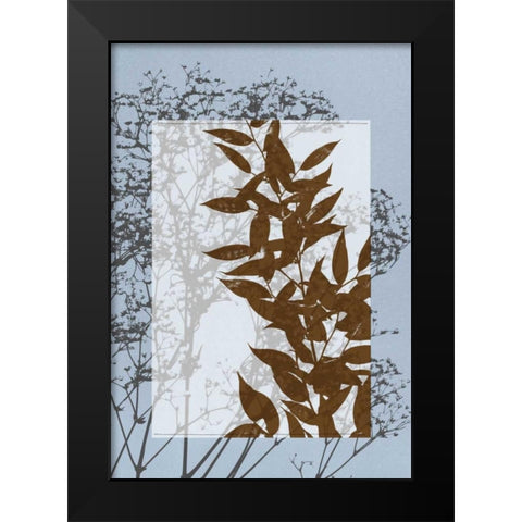 Small Translucent Wildflowers VI Black Modern Wood Framed Art Print by Goldberger, Jennifer