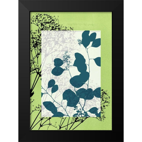 Small Translucent Wildflowers VIII Black Modern Wood Framed Art Print by Goldberger, Jennifer