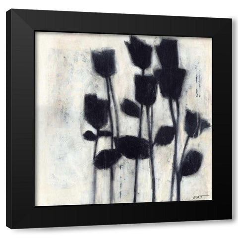 Small Roses I Black Modern Wood Framed Art Print by Wyatt Jr., Norman