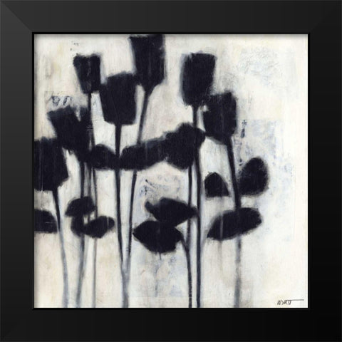 Small Roses II Black Modern Wood Framed Art Print by Wyatt Jr., Norman